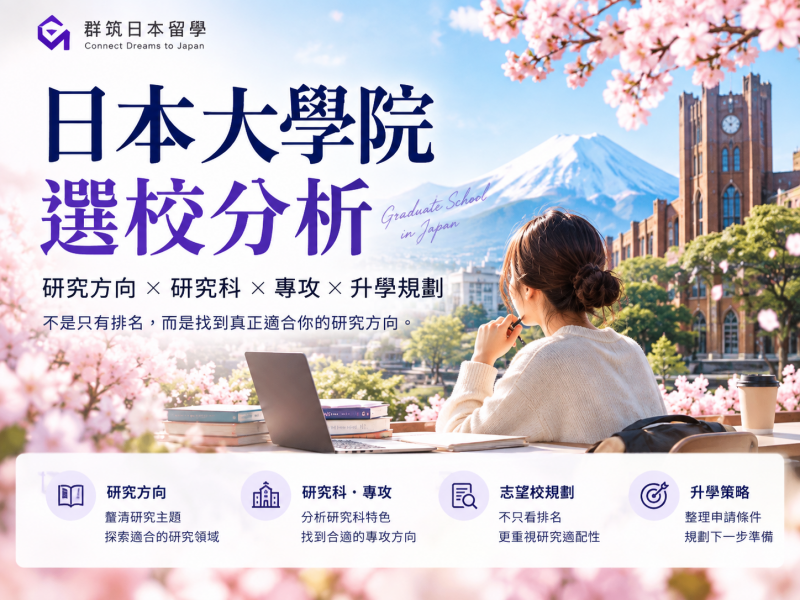 日本大學院選校分析｜研究方向・研究科・升學規劃